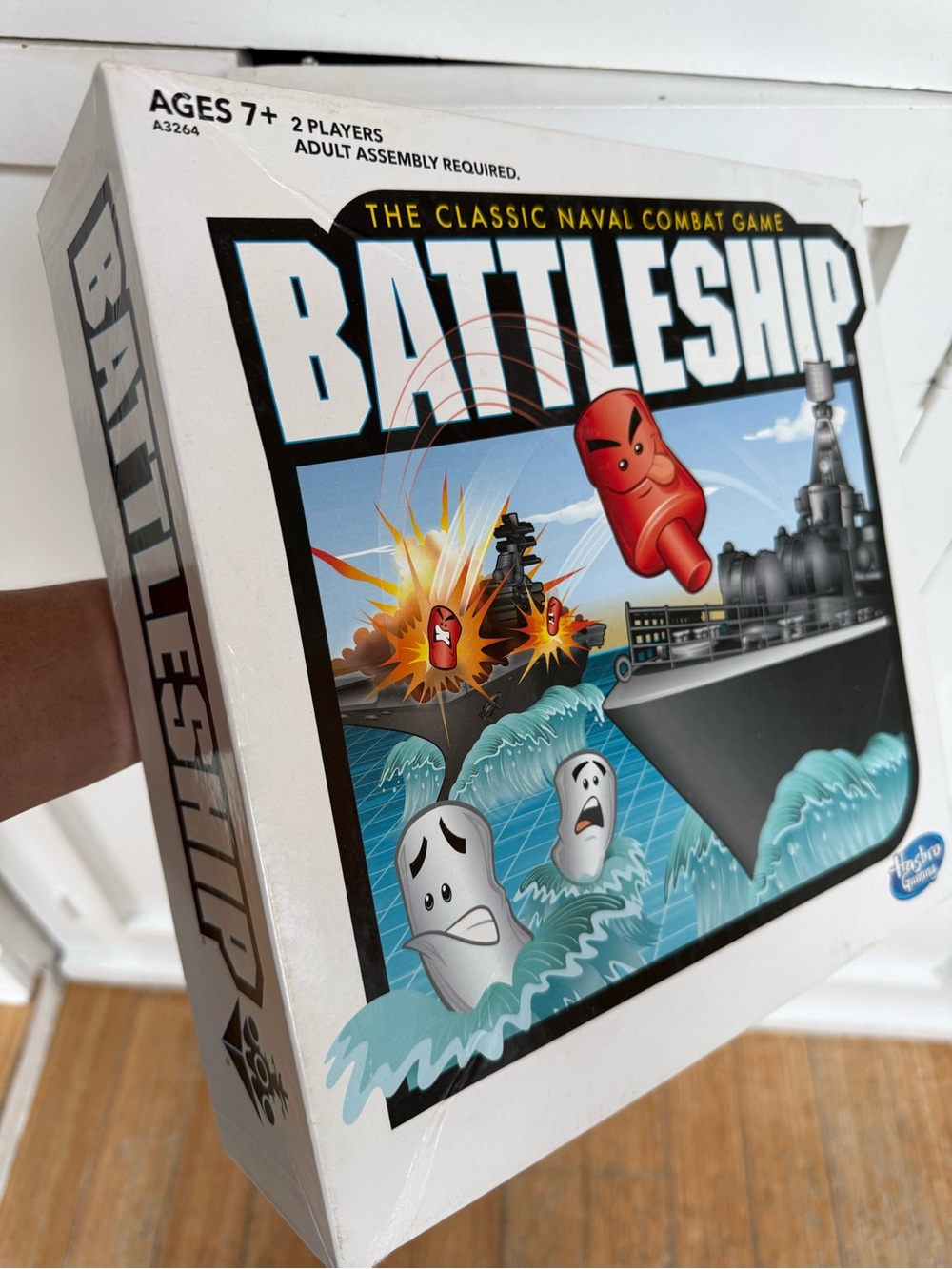 Battleship Classic Naval Combat Game - White